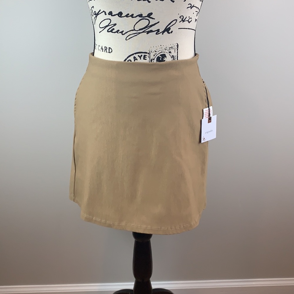 Originality Khaki Mini Skirt